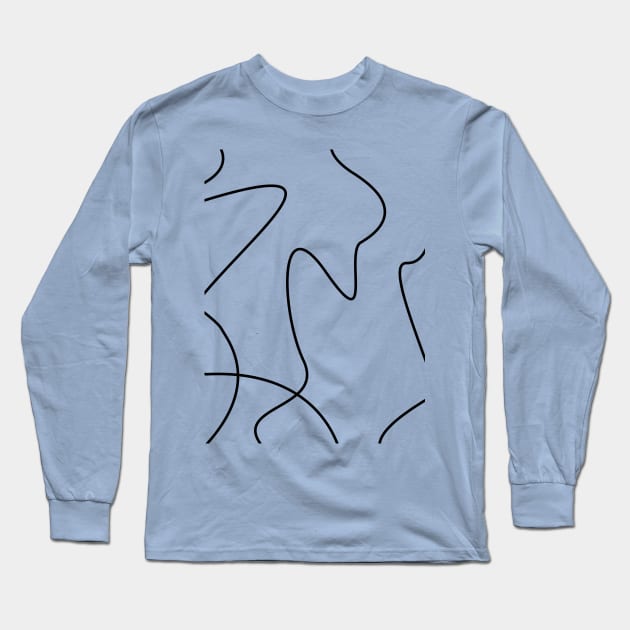 Abstract Print Monochromatic Dreams Long Sleeve T-Shirt by awesome_prints